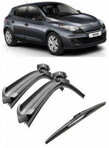 Set 3 stergatoare parbriz si luneta Bosch Aerotwin pentru Renault Megane III (BZ) Hatchback (11.08 - 05.17) Bosch accesorii pentru autoturismul tau - masina v219806