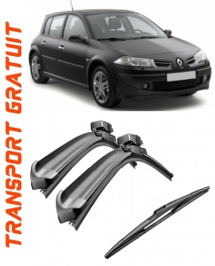 Set 3 stergatoare parbriz si luneta Bosch Aerotwin pentru Renault Megane II Hatchback / Megane II (BM./CM./GM./ SM.) Hatchback (02.06 - 10.08) Bosch accesorii pentru autoturismul tau - masina v219146