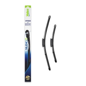 Set 3 stergatoare RENAULT TWINGO III (BCM_, BCA_) din 2014, pentru parbriz si luneta fata si spate auto, Valeo Silencio, din cauciuc siliconat rezistent, 4 Stickere Auto RENAULT v13773