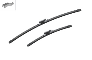 Set 3 stergatoare SUBARU XV (GT) din 2017, pentru parbriz si luneta fata si spate auto, Bosch Twin, din cauciuc siliconat rezistent, 4 Stickere Auto SUBARU v5614