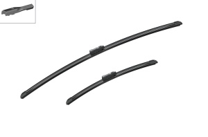 Set 3 stergatoare Volkswagen SHARAN (7N1, 7N2) din 2010 - 2022, pentru parbriz si luneta fata si spate auto, Bosch Aerotwin, din cauciuc siliconat rezistent, 4 Stickere Auto VW v5914