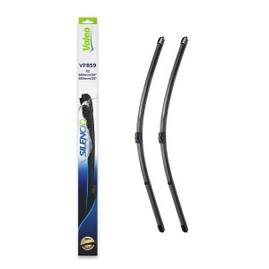Set 3 stergatoare Volkswagen TOUAREG (7LA, 7L6, 7L7) din 2002 - 2010, pentru parbriz si luneta fata si spate auto, Valeo Silencio Xtrm, din cauciuc siliconat rezistent, 4 Stickere Auto VW v14961