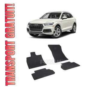 Set 4 covorase Audi Q5 Sportback 2021-prezent, din cauciuc 100%, compatibile cu autoturismul AUDI Q5