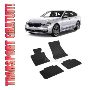 Set 4 covorase Bmw Seria 6 2017-prezent, din cauciuc 100%, compatibile cu autoturismul BMW Seria 6