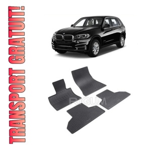 Set 4 covorase Bmw Seria X6 2014-2019, din cauciuc 100%, compatibile cu autoturismul BMW Seria X6