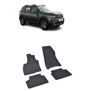 Set 4 covorase Dacia Duster Hev 2024-prezent, din cauciuc 100%, compatibile cu autoturismul DACIA Duster v2040