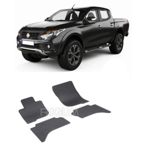 Set 4 covorase Fiat Fullback 2016-2019, din cauciuc 100%, compatibile cu autoturismul FIAT Fullback v1560