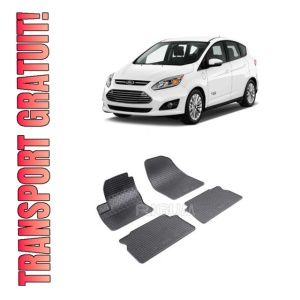 Set 4 covorase Ford C-Max 2004-2010, din cauciuc 100%, compatibile cu autoturismul FORD C-Max