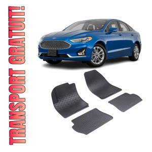 Set 4 covorase Ford Fusion 2002-2012, din cauciuc 100%, compatibile cu autoturismul FORD Fusion