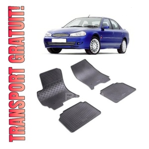 Set 4 covorase Ford Mondeo 2002-2007, din cauciuc 100%, compatibile cu autoturismul FORD Mondeo