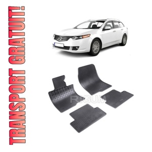 Set 4 covorase Honda Accord 2008-2015, din cauciuc 100%, compatibile cu autoturismul HONDA Accord