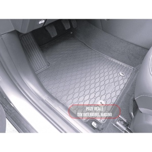 Set 4 covorase Hyundai Kona Hev 2023-prezent, din cauciuc 100%, compatibile cu autoturismul HYUNDAI Kona v1809