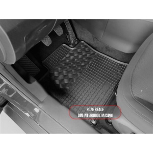 Set 4 covorase Kgm Tivoli 2025-prezent, din cauciuc 100%, compatibile cu autoturismul KGM Tivoli v1749