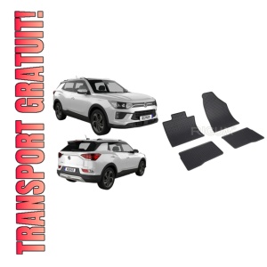 Set 4 covorase Kgm Torres 2025-prezent, din cauciuc 100%, compatibile cu autoturismul KGM Torres