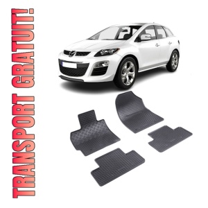Set 4 covorase Mazda Cx-7 2007-2012, din cauciuc 100%, compatibile cu autoturismul MAZDA CX-7