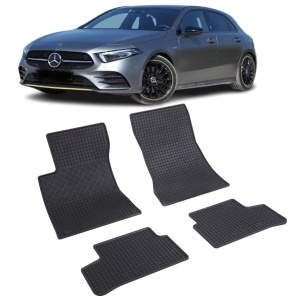 Set 4 covorase Mercedes A-Klasse Hybrid 2019-prezent, din cauciuc 100%, compatibile cu autoturismul MERCEDES A-Klasse v5621