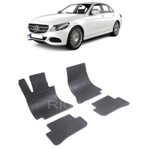 Set 4 covorase Mercedes C-Klasse 2014-2021, din cauciuc 100%, compatibile cu autoturismul MERCEDES C-Klasse v2641