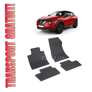 Set 4 covorase Nissan Juke Hybrid 2020-prezent, din cauciuc 100%, compatibile cu autoturismul NISSAN Juke
