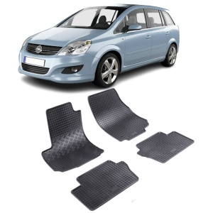 Set 4 covorase Opel Zafira B 5M 2005-2014, din cauciuc 100%, compatibile cu autoturismul OPEL Zafira v2919