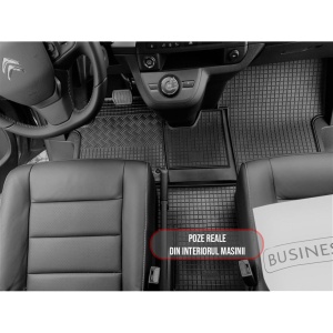 Set 4 covorase Opel Zafira Life 2M 2020- prezent, din cauciuc 100%, compatibile cu autoturismul OPEL Zafira v2013