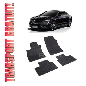 Set 4 covorase Renault Talisman 2016-2022, din cauciuc 100%, compatibile cu autoturismul RENAULT Talisman