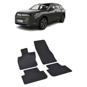 Set 4 covorase Volkswagen Tiguan 2024-prezent, din cauciuc 100%, compatibile cu autoturismul Volkswagen Tiguan v4895