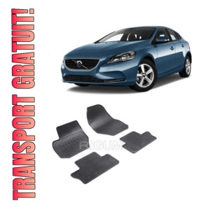 Set 4 covorase Volvo V60 2011-2018, din cauciuc 100%, compatibile cu autoturismul VOLVO V60