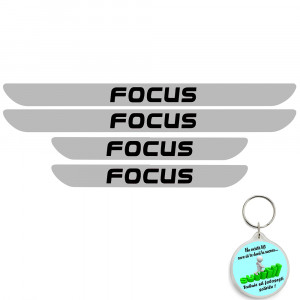 Set 4 protectii praguri auto autoadezive Focus si breloc Succes, accesorii pentru autoturismul tau - masina v246516