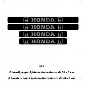 Set 4 protectii praguri auto autoadezive Honda si breloc Succes, accesorii pentru autoturismul tau - masina v246962