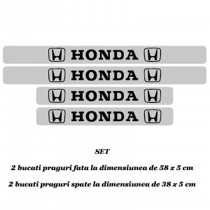 Set 4 protectii praguri auto autoadezive Honda si breloc Succes, accesorii pentru autoturismul tau - masina v246968