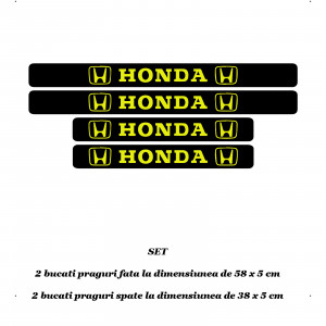 Set 4 protectii praguri auto autoadezive Honda si breloc Succes, accesorii pentru autoturismul tau - masina v246972