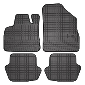 Set 5 covorase auto CITROEN DS5 din 2014-2020, cu covoras tunel median, presuri auto din cauciuc, 4x Stickere auto cu CITROEN - Img 3
