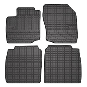 Set 5 covorase auto HONDA CIVIC IX (FK) din 2016-2021, cu covoras tunel median, presuri auto din cauciuc, 4x Stickere auto cu HONDA - Img 3
