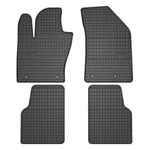 Set 5 covorase auto JEEP COMPASS (MP, M6, MV, M7) din 2008-2017, cu covoras tunel median, presuri auto din cauciuc, 4x Stickere auto cu JEEP - Img 3
