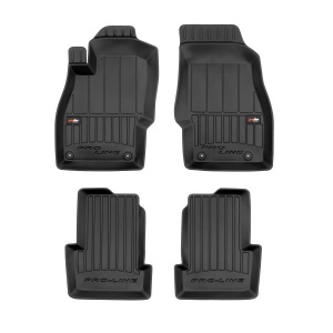 Set 5 covorase auto OPEL CORSA E (X15) din 1997-2007, cu covoras tunel median, presuri auto din cauciuc, 4x Stickere auto cu OPEL - Img 3