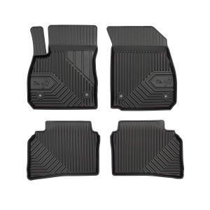 Set 5 covorase auto OPEL INSIGNIA B Country Tourer (Z18) din 2013-2019, cu covoras tunel median, presuri auto din cauciuc, 4x Stickere auto cu OPEL - Img 3