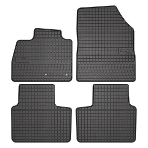 Set 5 covorase auto RENAULT SCENIC IV (J9_) din 2010-2018, cu covoras tunel median, presuri auto din cauciuc, 4x Stickere auto cu RENAULT - Img 3