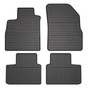 Set 5 covorase auto RENAULT TALISMAN din 2004-2011, cu covoras tunel median, presuri auto din cauciuc, 4x Stickere auto cu RENAULT - Img 3