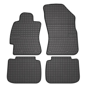 Set 5 covorase auto SUBARU OUTBACK (BS) din 2012-2020, cu covoras tunel median, presuri auto din cauciuc, 4x Stickere auto cu SUBARU - Img 3