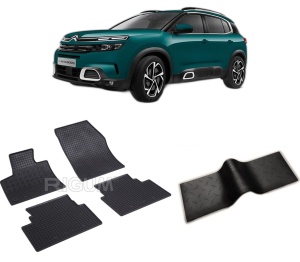 Set 5 covorase CITROEN C5 AIRCROSS din 02.2019-PREZENT, cu covoras tunel median, CAROSERIE SUV, Presuri cauciuc 100%, compatibil cu autoturismul CITROEN C5 AIRCROSS, Rigum - Img 2