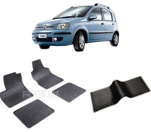 Set 5 covorase FIAT PANDA II din 09.2003-12.2012, cu covoras tunel median, CAROSERIE HATCHBACK, Presuri cauciuc 100%, compatibil cu autoturismul FIAT PANDA II, Rigum - Img 2
