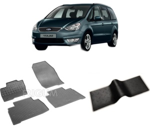 Set 5 covorase FORD GALAXY III din 09.2015-PREZENT, cu covoras tunel median, CAROSERIE VAN, Presuri cauciuc 100%, compatibil cu autoturismul FORD GALAXY III, Rigum - Img 2