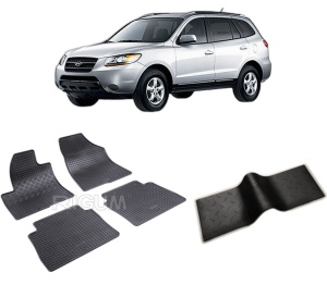 Set 5 covorase HYUNDAI SANTA FE II din 04.2006-2010, cu covoras tunel median, CAROSERIE SUV, Presuri cauciuc 100%, compatibil cu autoturismul HYUNDAI SANTA FE II, Rigum - Img 2