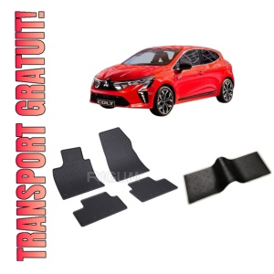 Set 5 covorase MITSUBISHI COLT VII din 10.2023-PREZENT, cu covoras tunel median, CAROSERIE HATCHBACK, Presuri cauciuc 100%, compatibil cu autoturismul MITSUBISHI COLT VII, Rigum