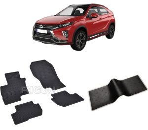 Set 5 covorase MITSUBISHI ECLIPSE CROSS PHEV din 2021-PREZENT, cu covoras tunel median, CAROSERIE SUV, Presuri cauciuc 100%, compatibil cu autoturismul MITSUBISHI ECLIPSE CROSS PHEV, Rigum - Img 2