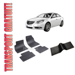 Set 5 covorase OPEL INSIGNIA A din 2008-05.2017, cu covoras tunel median, CAROSERIE HATCHBACK, Presuri cauciuc 100%, compatibil cu autoturismul OPEL INSIGNIA A, Rigum