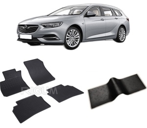 Set 5 covorase OPEL INSIGNIA B din 07.2017-PREZENT, cu covoras tunel median, CAROSERIE COMBI, Presuri cauciuc 100%, compatibil cu autoturismul OPEL INSIGNIA B, Rigum - Img 2