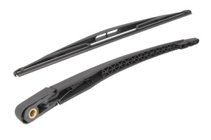 Set brat stergator spate cu lamela pentru DACIA SANDERO din 2008-2013, pentru spate, din cauciuc siliconat rezistent, 4 stickere auto DACIA v2272