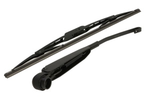 Set brat stergator spate cu lamela pentru FIAT DOBLO Cargo (263_) din 2010-2023, pentru spate, din cauciuc siliconat rezistent, 4 stickere auto FIAT v2079