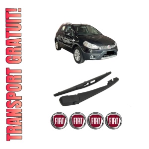 Set brat stergator spate cu lamela pentru FIAT SEDICI (189_) din 2006-2014, pentru spate, din cauciuc siliconat rezistent, 4 stickere auto FIAT